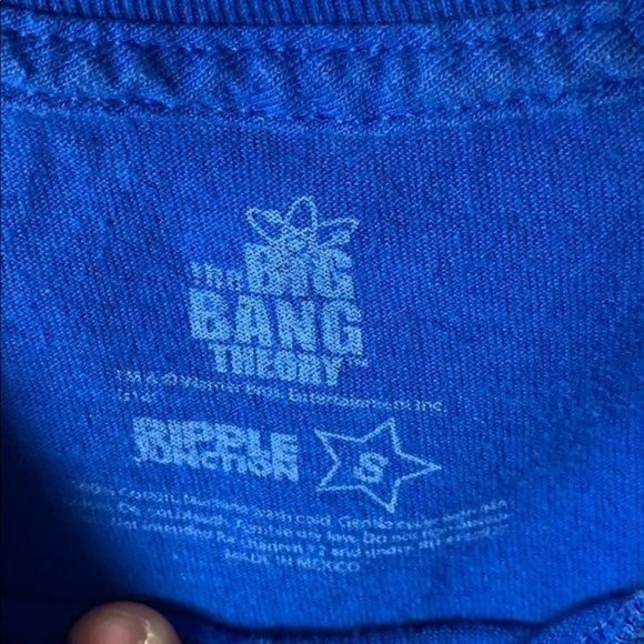 Big Bang Theory Small Blue Sheldon Shirt "I Cry Because Others Are Stupid" - Picture 2 of 3